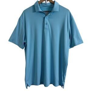 Callaway Opti-Dri Blue & White Striped Polo Golf Size Large